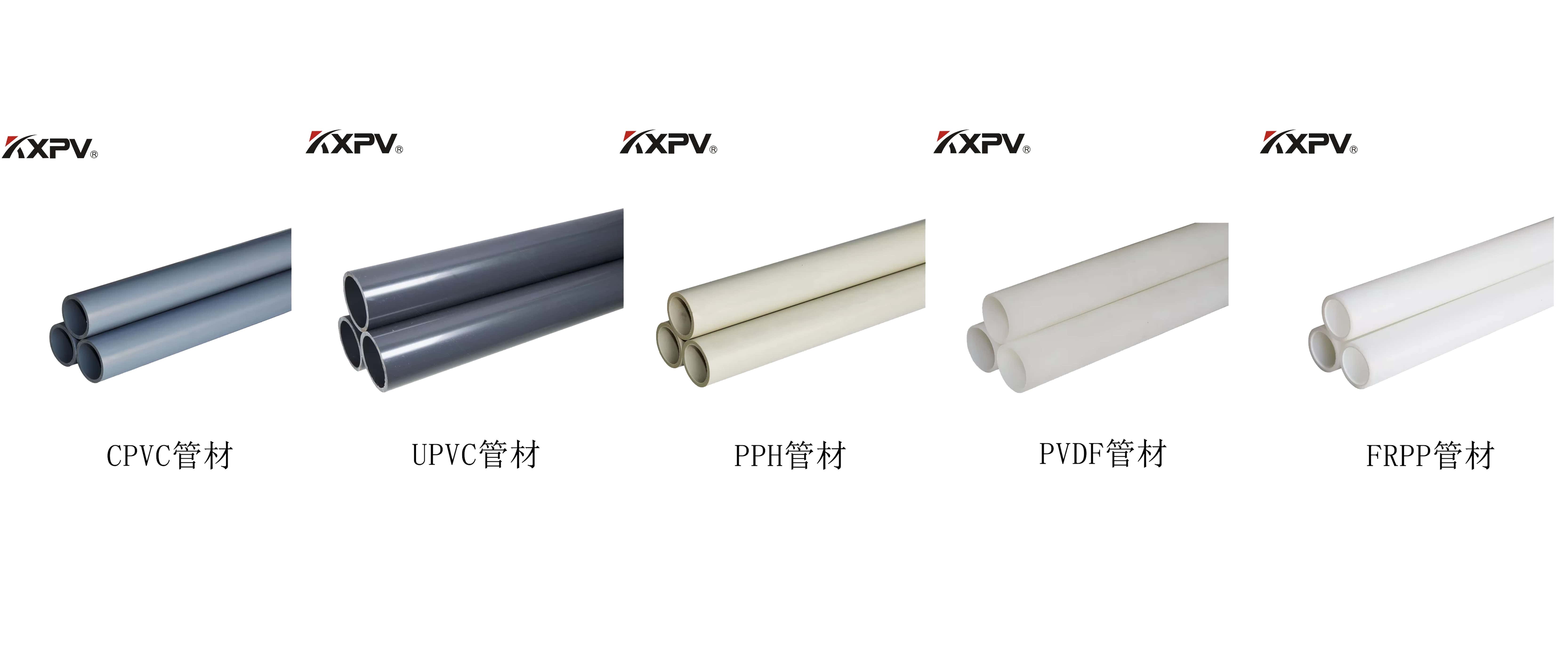 PVC、CPVC、UPVC、PP、FRP的區(qū)別及特點